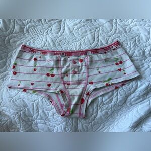 Vintage Y2K Victoria Secret PINK 🍒 Cheeky Boy Shorts sleep boxer 💗 small